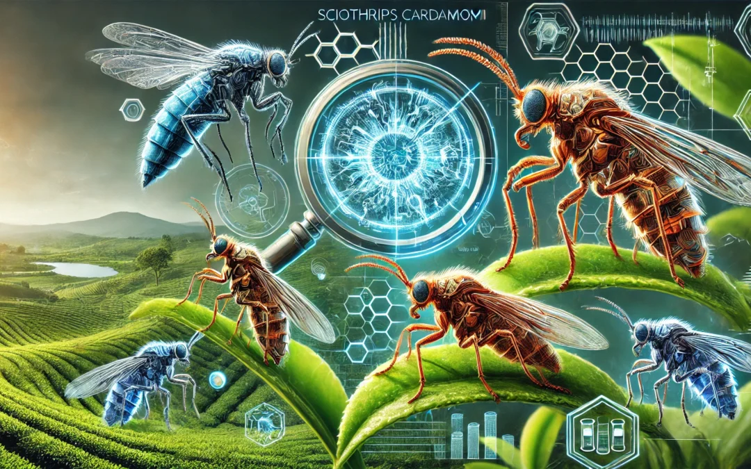 La historia y evolución del trips del té (Sciothrips cardamomi y Helionothrips errans): un pequeño insecto con gran impacto